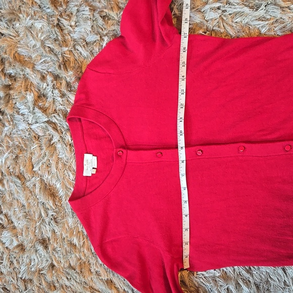 Kate Spade red cardigan with bow details - Picture 7 of 14